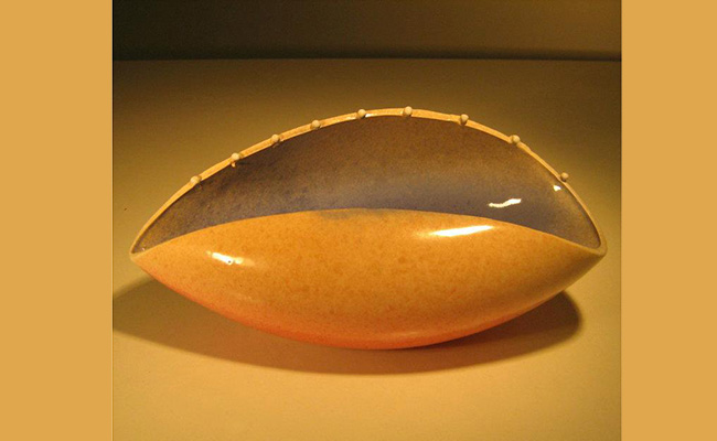 Ceramica artistica moderna di TERREDAUTORE. Ciotola centrotavola.