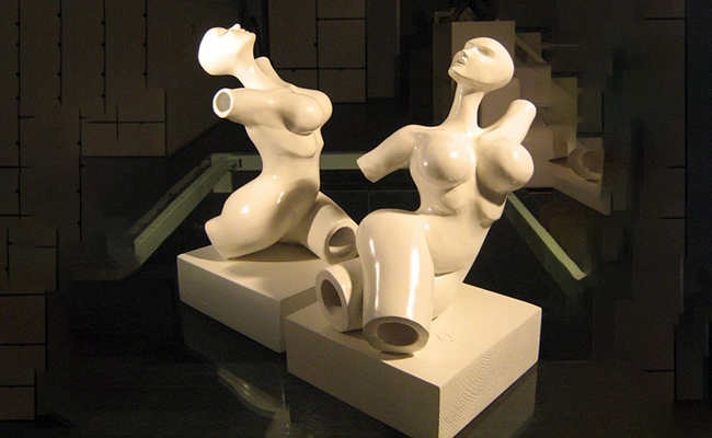 Ceramica artistica moderna di TERREDAUTORE. Sculture in ceramica. Busti di donna.