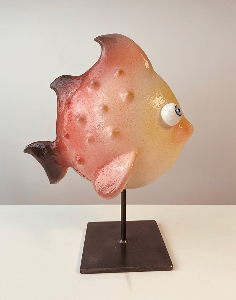 Ceramica artistica Terredautore Pesce in ceramica